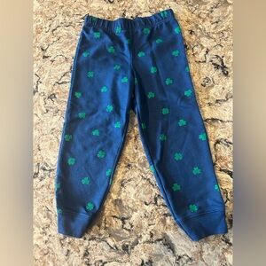 Carter’s Size 4T Shamrock Joggers St Patty’s Day Toddler sweatpants